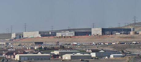 Large government data centre seen from a distance
